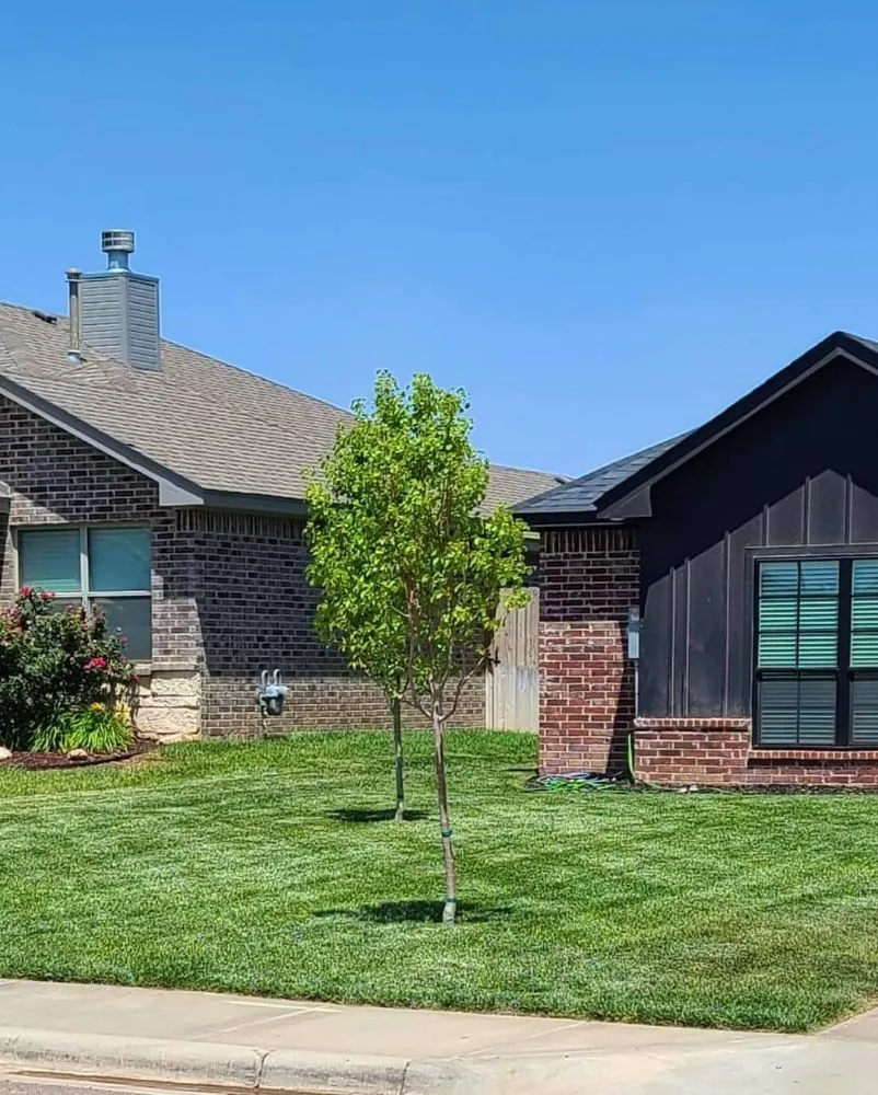 Professional lawn mowing service for residential properties in Amarillo, TX by Element Property Services