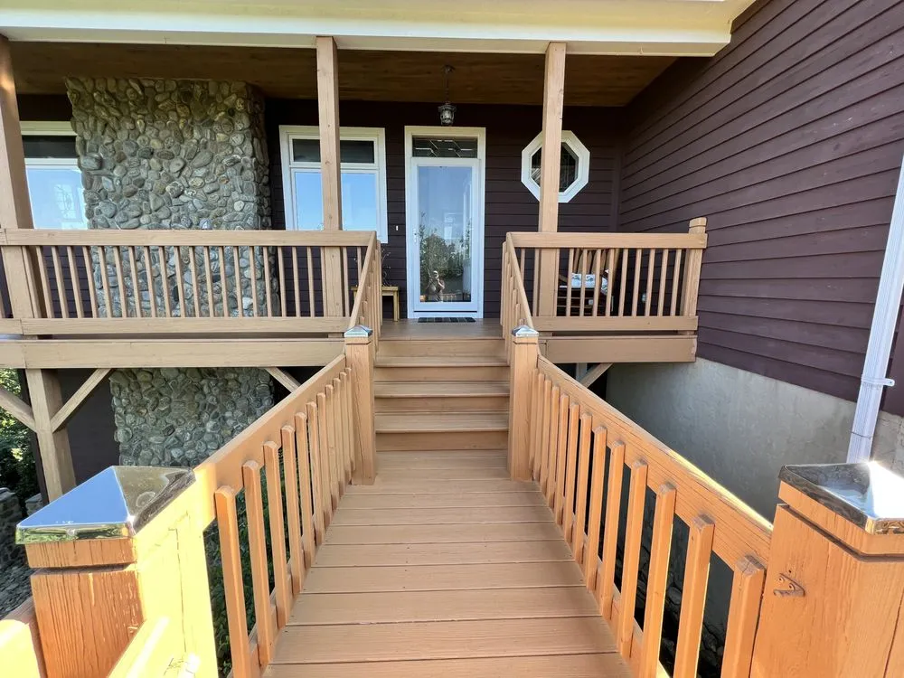 Custom landscape design in Creston, NC - Elemental Construction