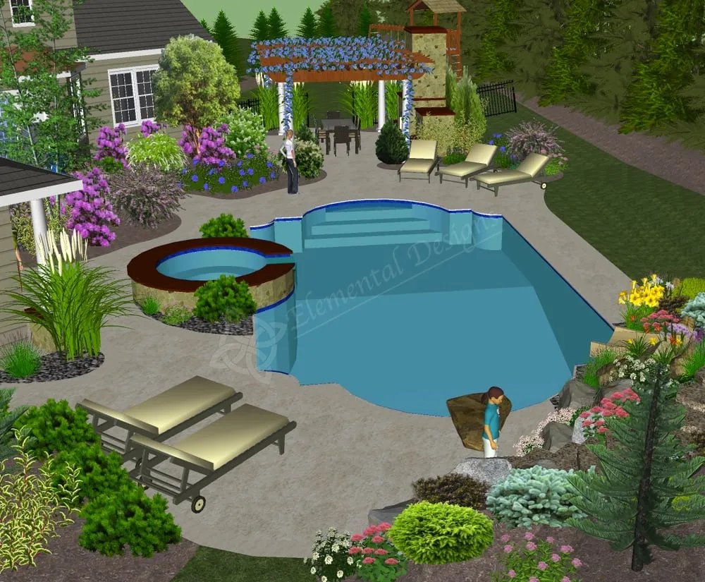 Reliable lawn care service with custom design in Narragansett, RI by Elemental Designs