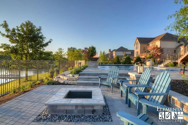 Custom landscape design in New Lenox, IL by Elemental Landscapes