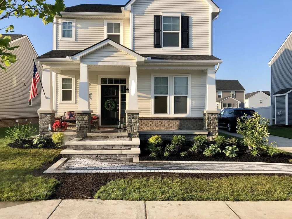 Custom landscape installation in Highland, MI - Elements Landscape