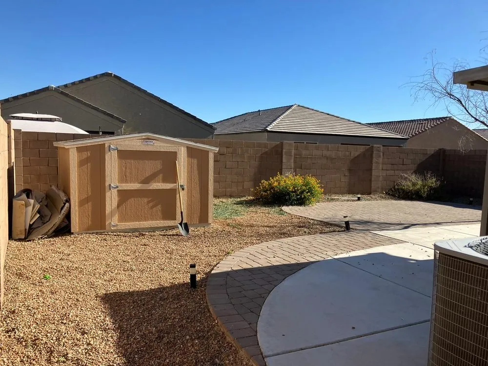 Professional yard cleanup service for homes in San Tan Valley, AZ by Elevate Landscape
