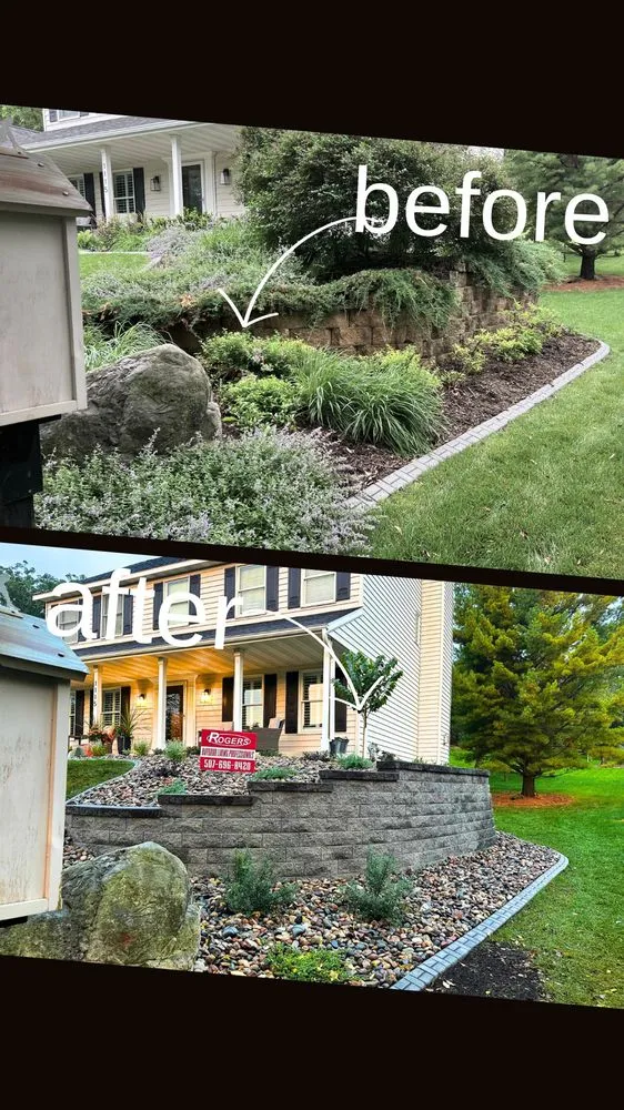 Custom outdoor landscaping in Rochester, MN by Elevated Hardscapes