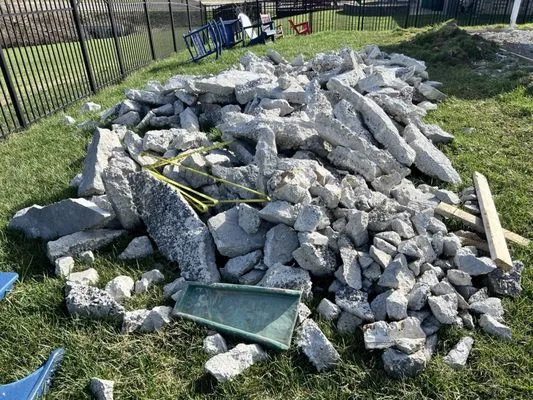 elevated landscape construction Logo