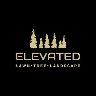 Elevated Lawn Tree Landscape Logo