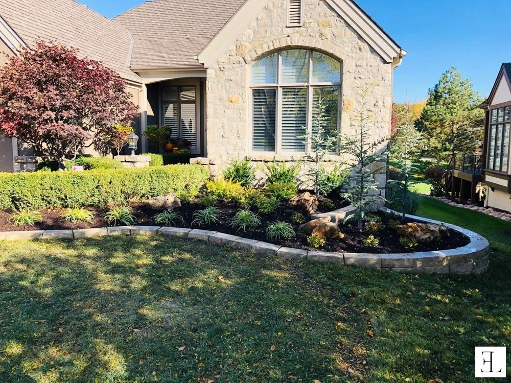 Professional landscape design in Olathe, KS by Elevated Living