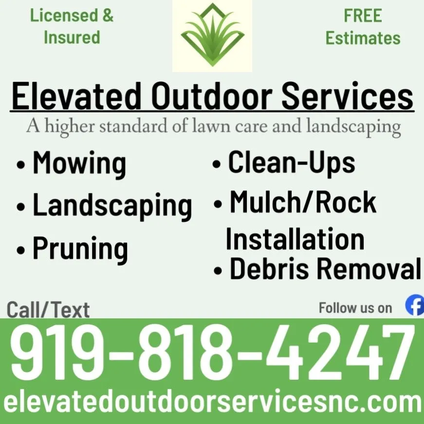 Affordable yard maintenance experts serving Wendell, NC - Elevated Outdoor Services