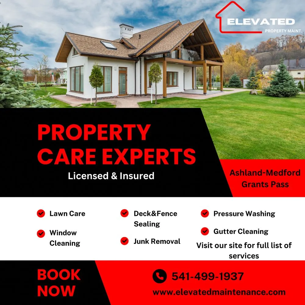 Affordable yard cleanup service for year-round maintenance in Medford, OR by Elevated Property Maintenance