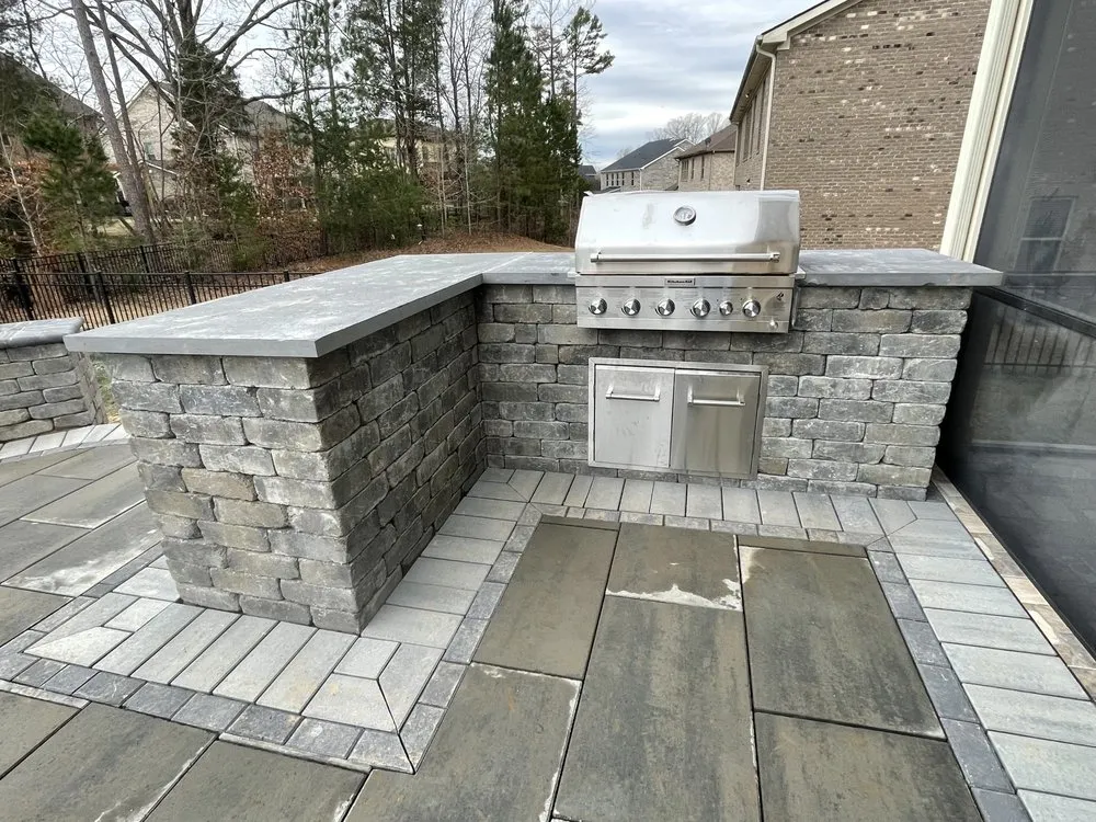 Affordable lawn mowing service with custom design across Charlotte, NC - Elevation Landscape Services