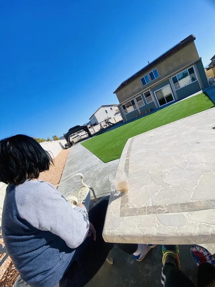 Custom landscape installation for outdoor upgrades in Hemet, CA by Eli Duran Concrete