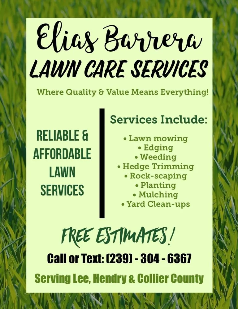 Professional landscape installation for residential properties across Lehigh Acres, FL - Elias Barrera Lawn Care Services