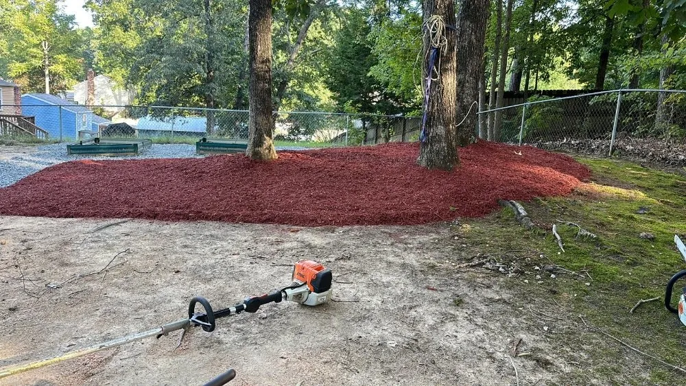 Custom garden landscaping in Henrico, VA by Elias Landscaping and Tree Service