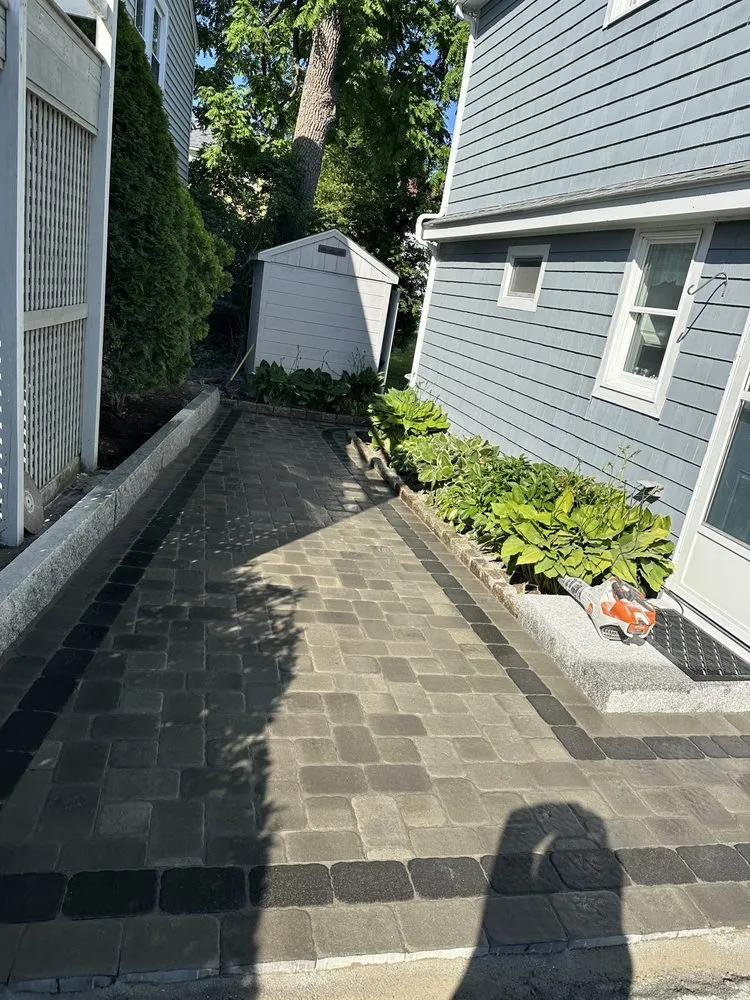 Custom landscape design with custom design across Lynn, MA - Eligio & Son Masonry & Landscaping