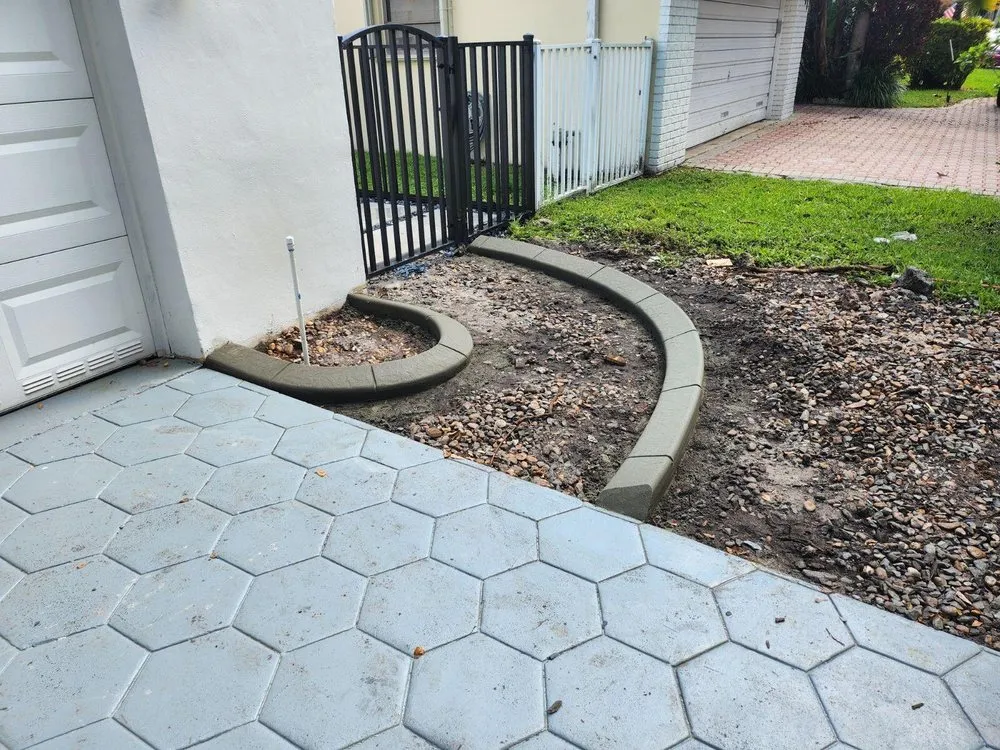 Affordable outdoor landscaping with custom design in Miramar, FL by Elio Landscaping