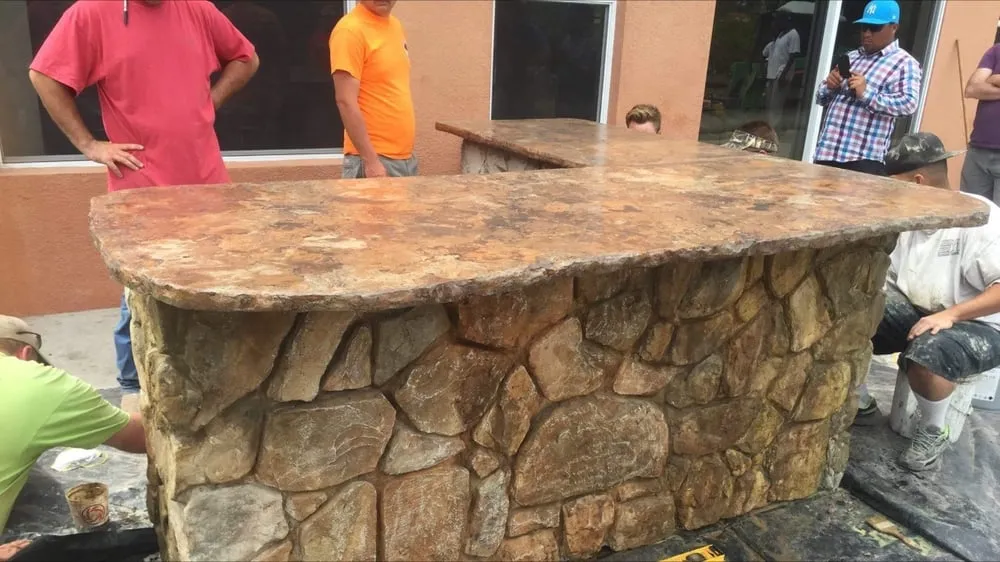 Custom landscape installation in Willis, TX - Elite Custom StoneWorks