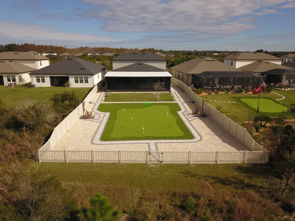 Custom landscape installation in Tampa Bay, FL by Elite Designer Landscaping