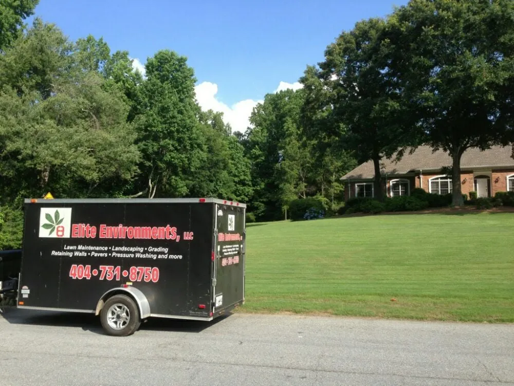 Custom garden landscaping in Buford, GA by Elite Environments