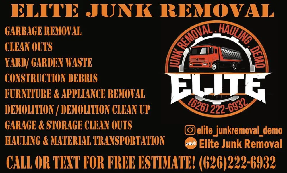 Trusted yard cleanup service in El Monte, CA by Elite Junk Removal
