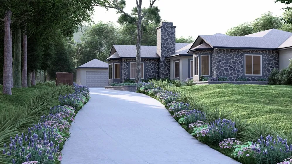 Custom garden landscaping in Somis, CA by Elite Landscape Construction