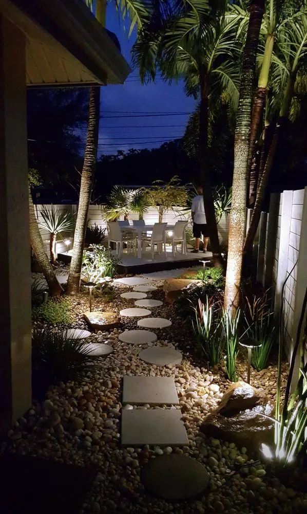 Professional landscape installation with custom design in Sunrise, FL by Elite Landscaping Group