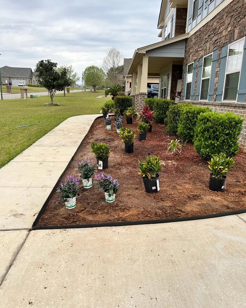 Custom outdoor landscaping with custom design across Dothan, AL - Elite Lawn Management
