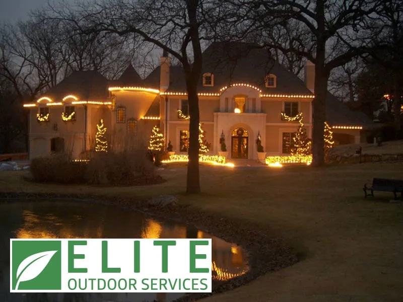 Professional residential landscaping with custom design in Tulsa, OK by Elite Outdoor Services