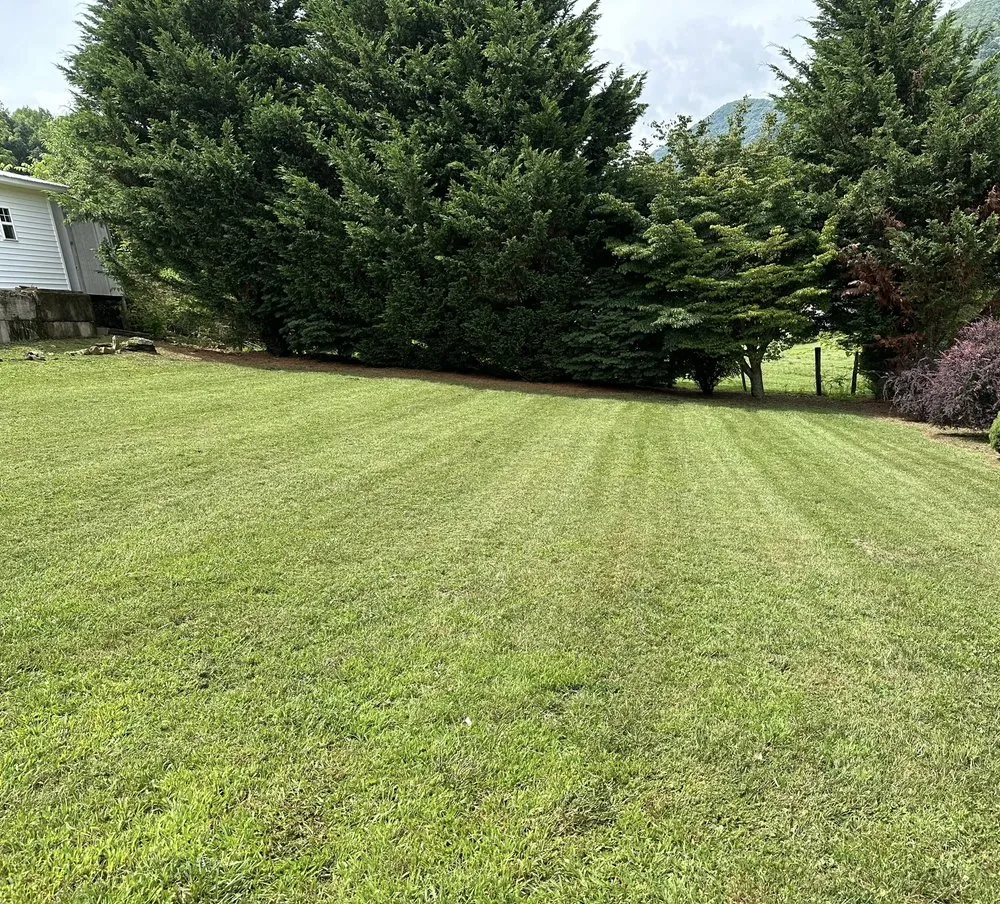 Custom landscape installation with custom design in Ballard, WV by Elite Property Solutions