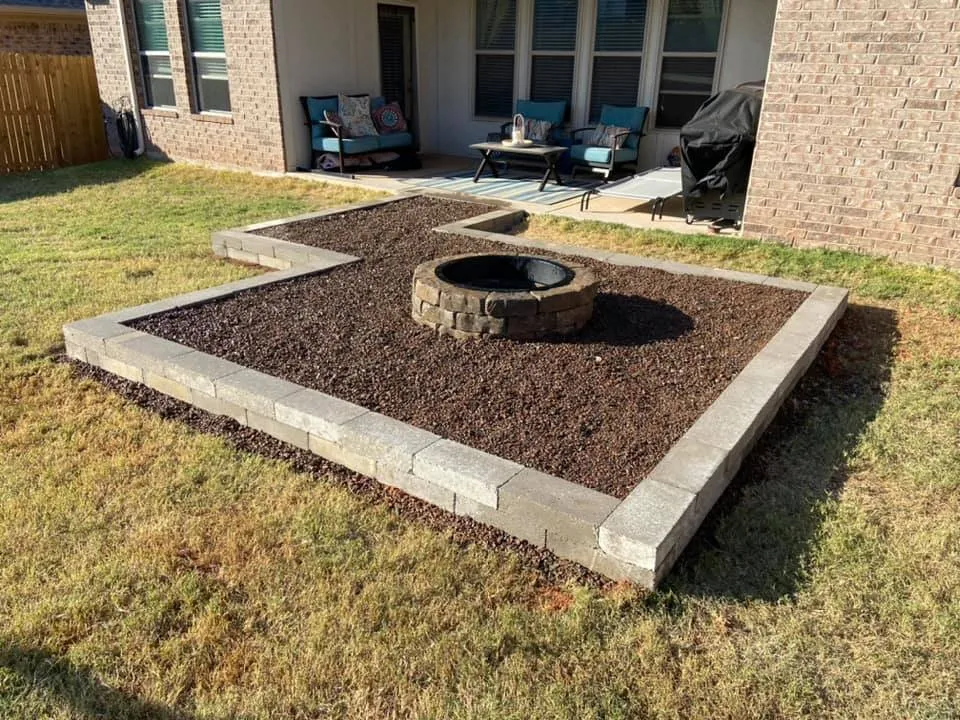 Local landscape installation in Norman, OK - Elkhorn Landscaping