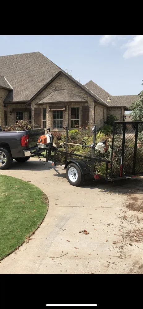 Custom landscape design in Yukon, OK by Elkins Lawncare and Landscape