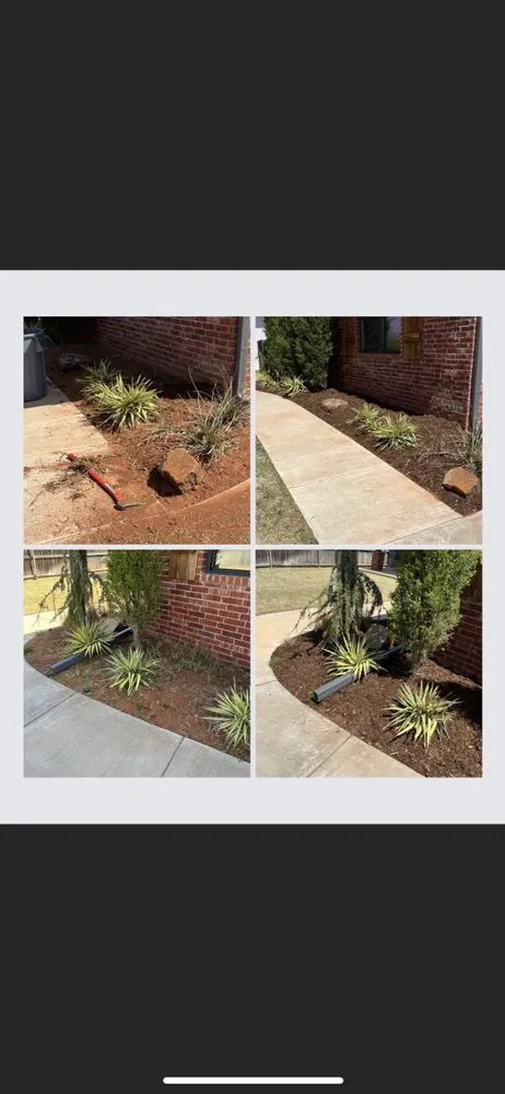 Affordable landscape design in Yukon, OK by Elkins Lawncare and Landscape