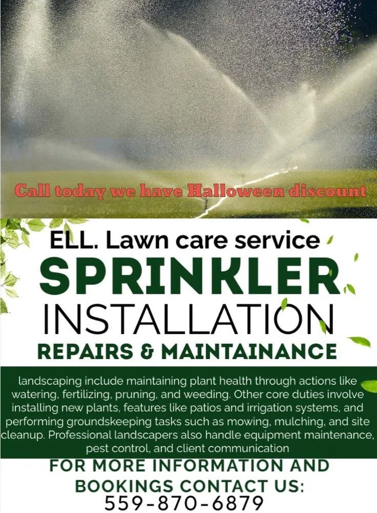 Affordable outdoor landscaping with custom design across Tulare, CA - ELL Lawn Care Service