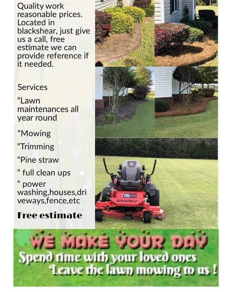 Reliable outdoor landscaping experts serving Blackshear, GA - Elliot Hernandez Lawn Service
