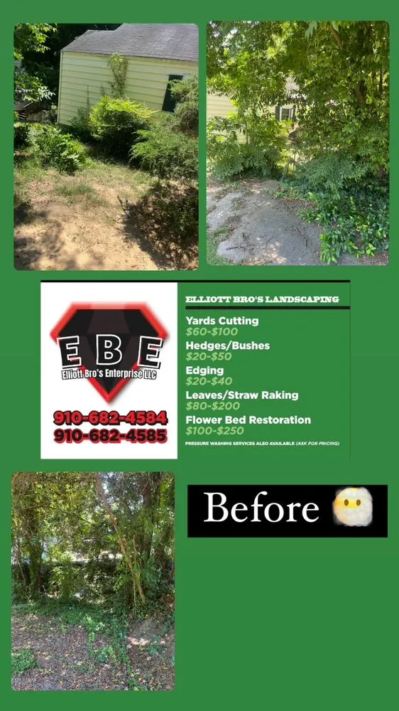 Local yard maintenance in Fayetteville, NC by Elliott Bro’s Enterprise
