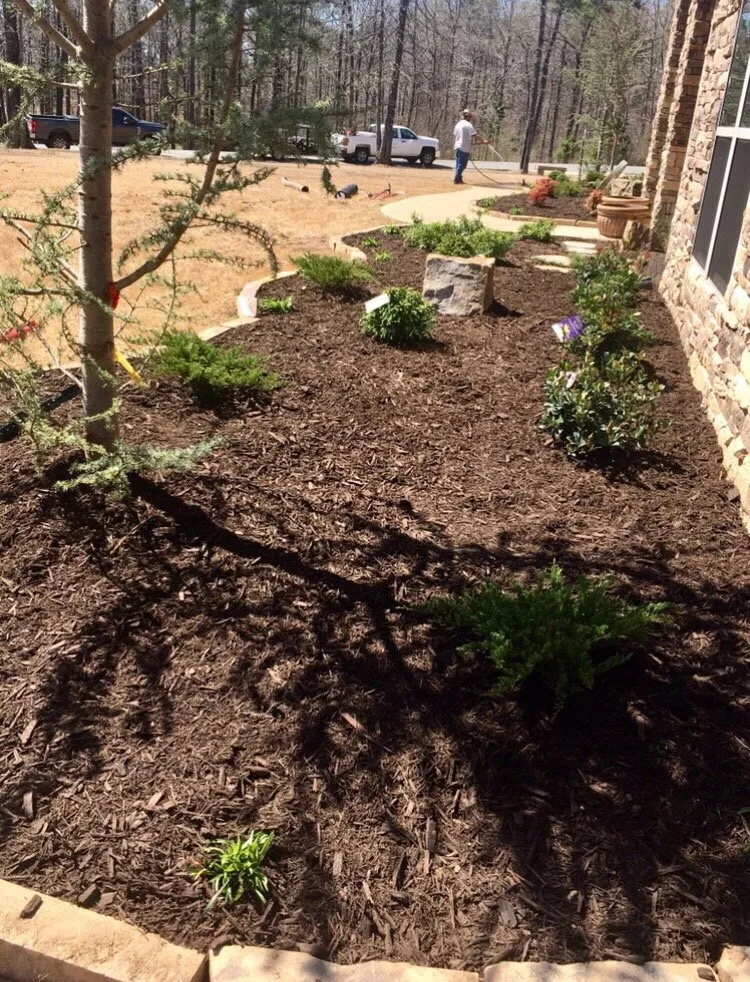 Custom landscape installation for outdoor upgrades in North Little Rock, AR by Elliott Lawn and Landscape