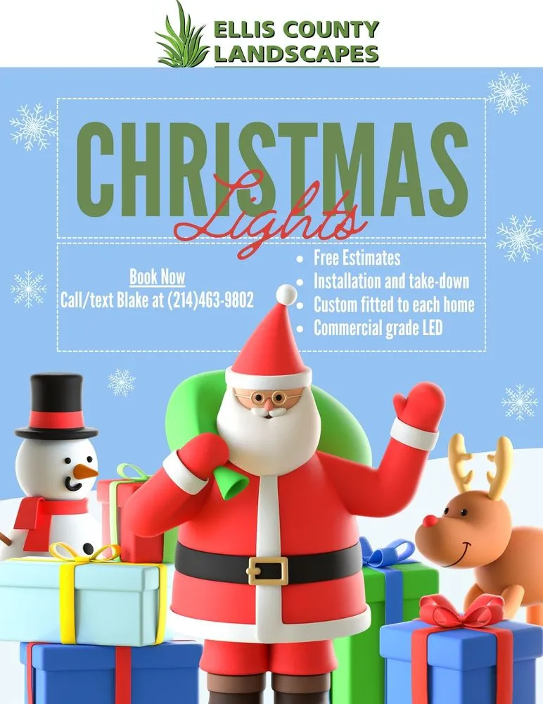 Professional outdoor landscaping for residential properties in Waxahachie, TX by Ellis County Landscapes