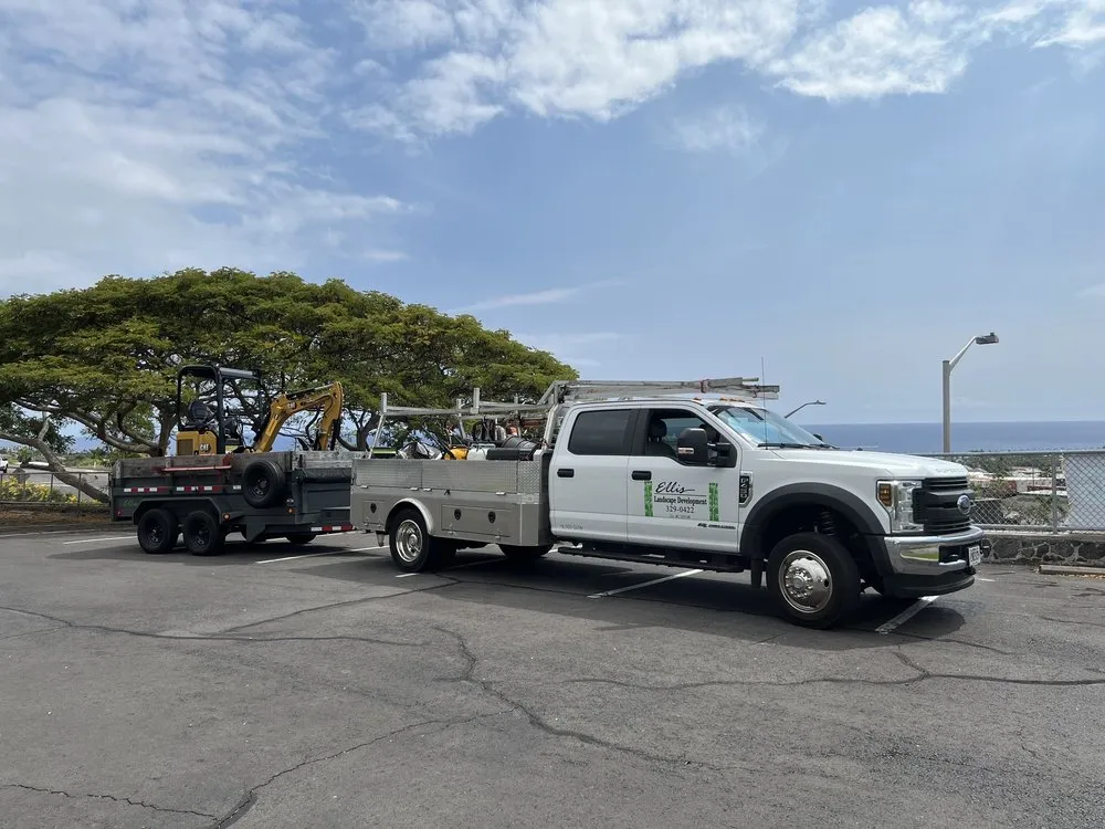 Trusted lawn mowing service with custom design in Kailua-Kona, HI by Ellis Landscape Development