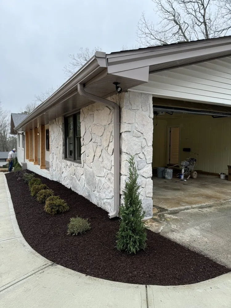 Custom garden landscaping in Marietta, GA by Ellison Pro Landscaping