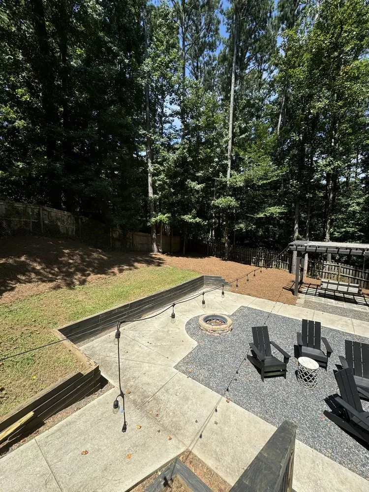 Custom garden landscaping in Marietta, GA by Ellison Pro Landscaping