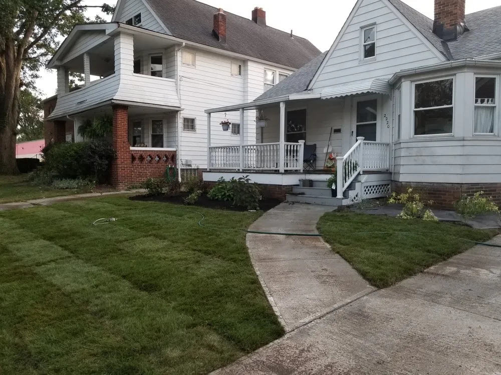 Expert lawn mowing service in Lakewood, OH by Elm Rose Gardens