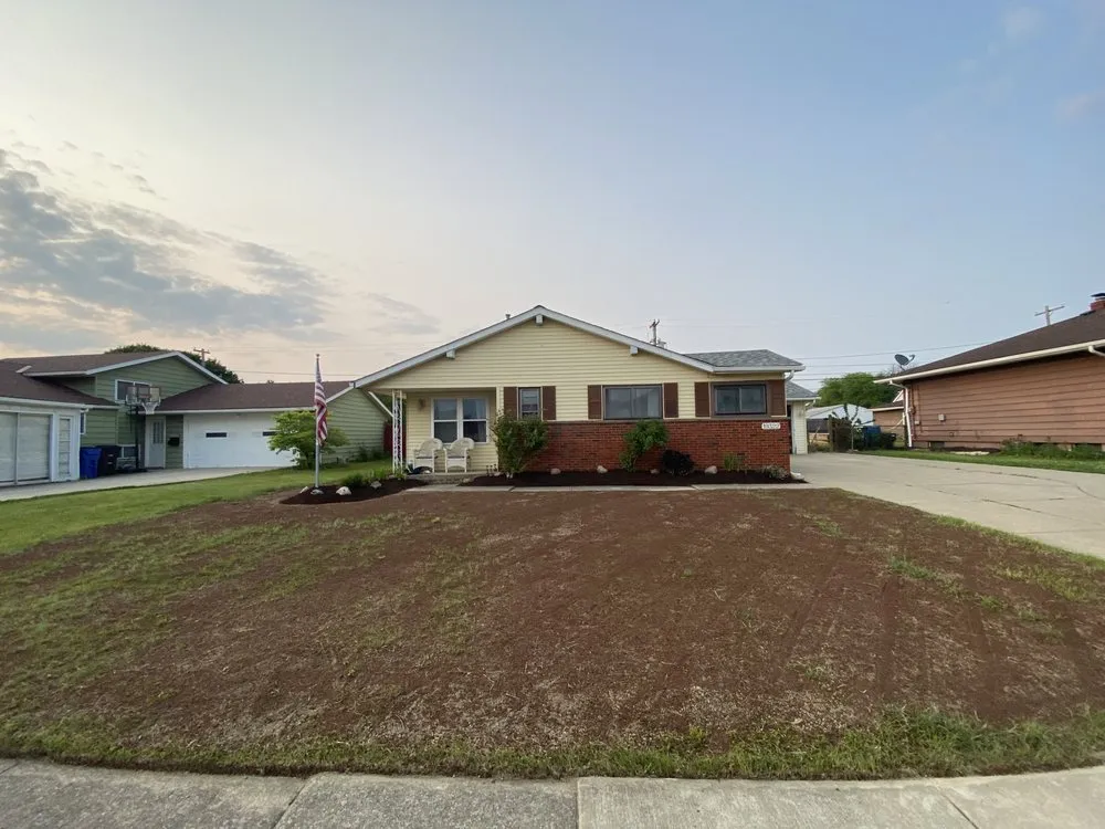 Professional landscape installation in Lakewood, OH by Elm Rose Gardens