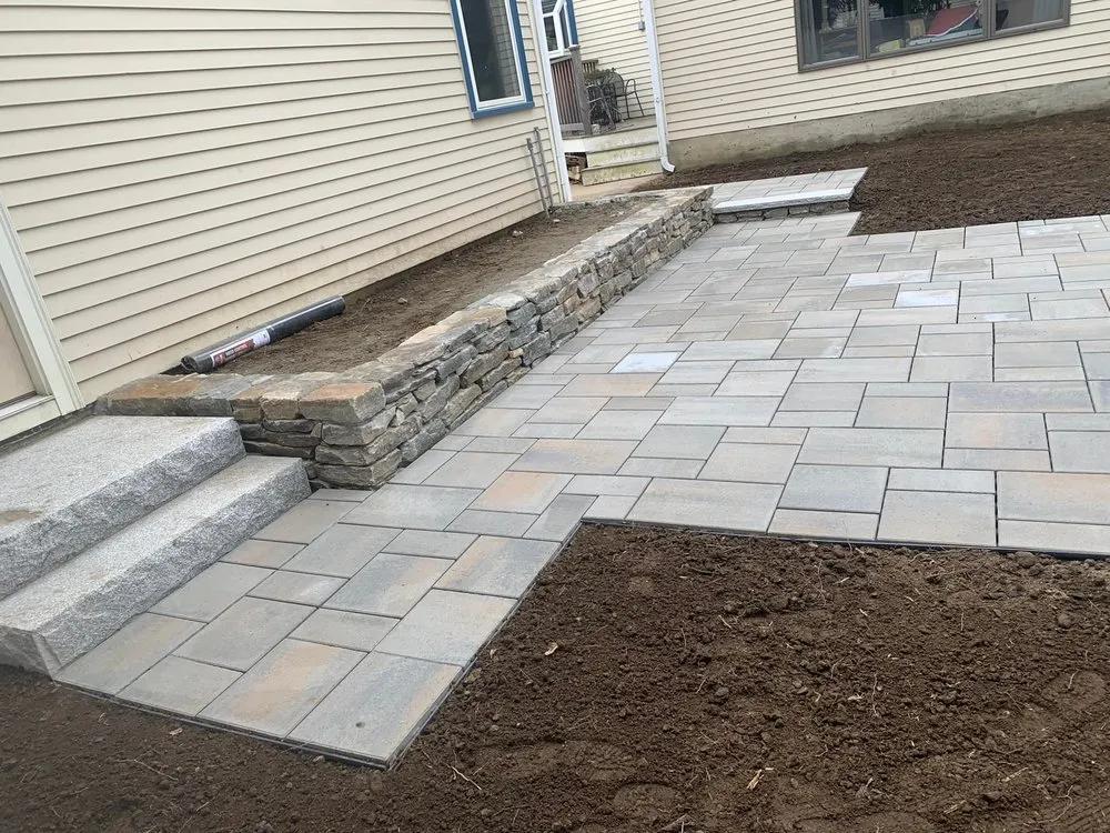 Professional landscape installation for beautiful yards in Lynn, MA by Elmer's Landscaping and Construction