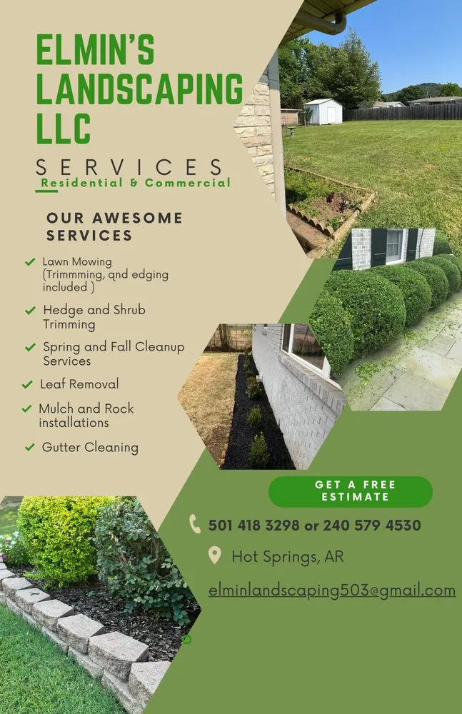 Trusted outdoor landscaping for year-round maintenance across Hot Springs, AR - Elmin’s Landscaping
