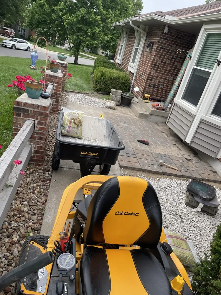 Custom residential landscaping in Kansas City, MO by Eloge & Sons Lawn Tree Snow Removal