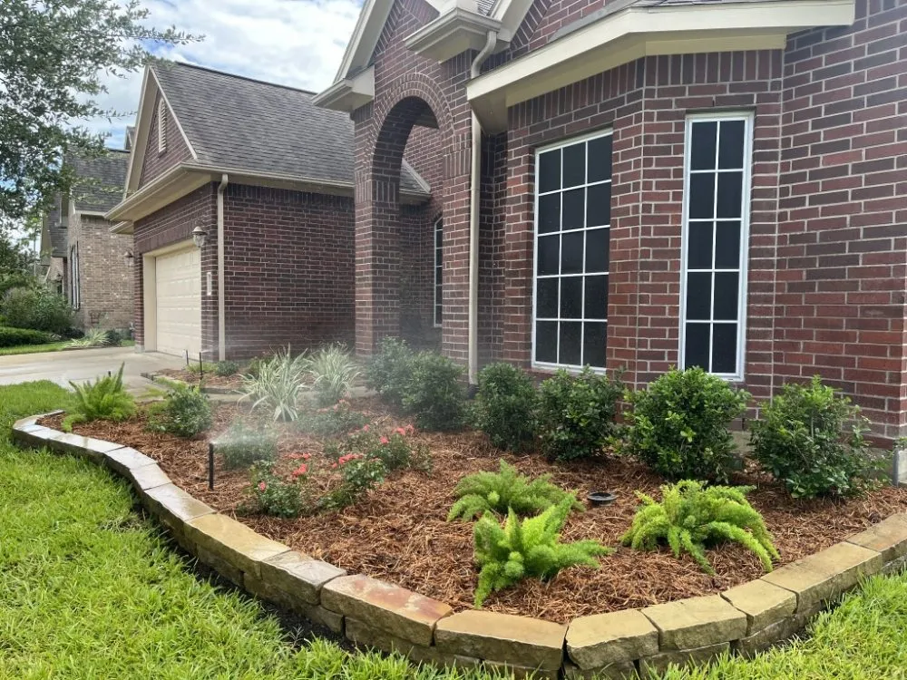 Custom landscape installation for homes across Magnolia, TX - Elysium Landscape and Design