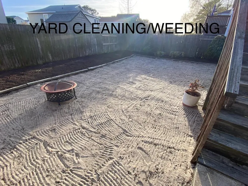 Custom landscape installation with custom design in Kill Devil Hills, NC by EM & J Projects