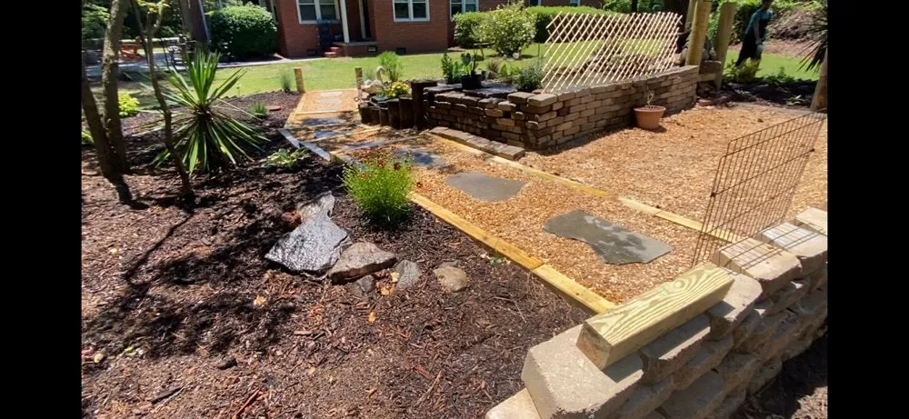 Custom garden landscaping for residential properties in Kill Devil Hills, NC by EM & J Projects