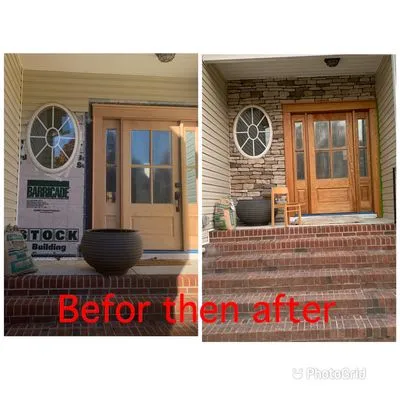 EM Landscaping Service Logo