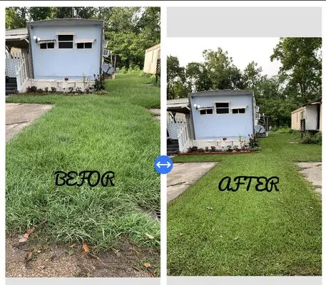 E&M Lawn Care Landscanping Logo