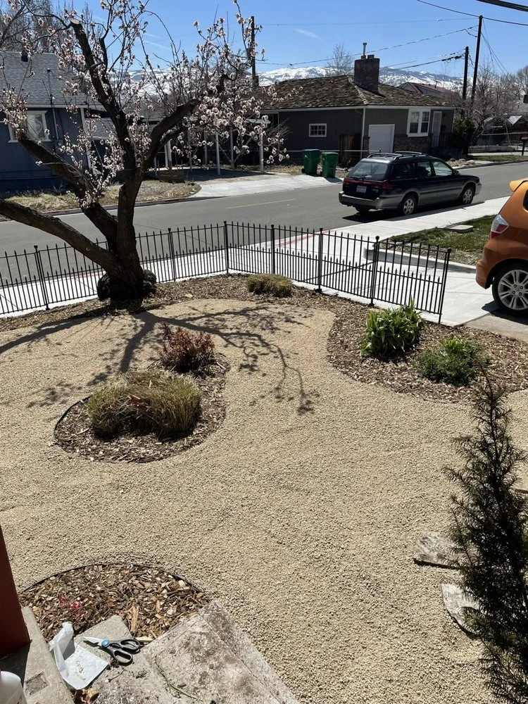 Professional garden landscaping in Spanish Springs, NV by Em Lawns