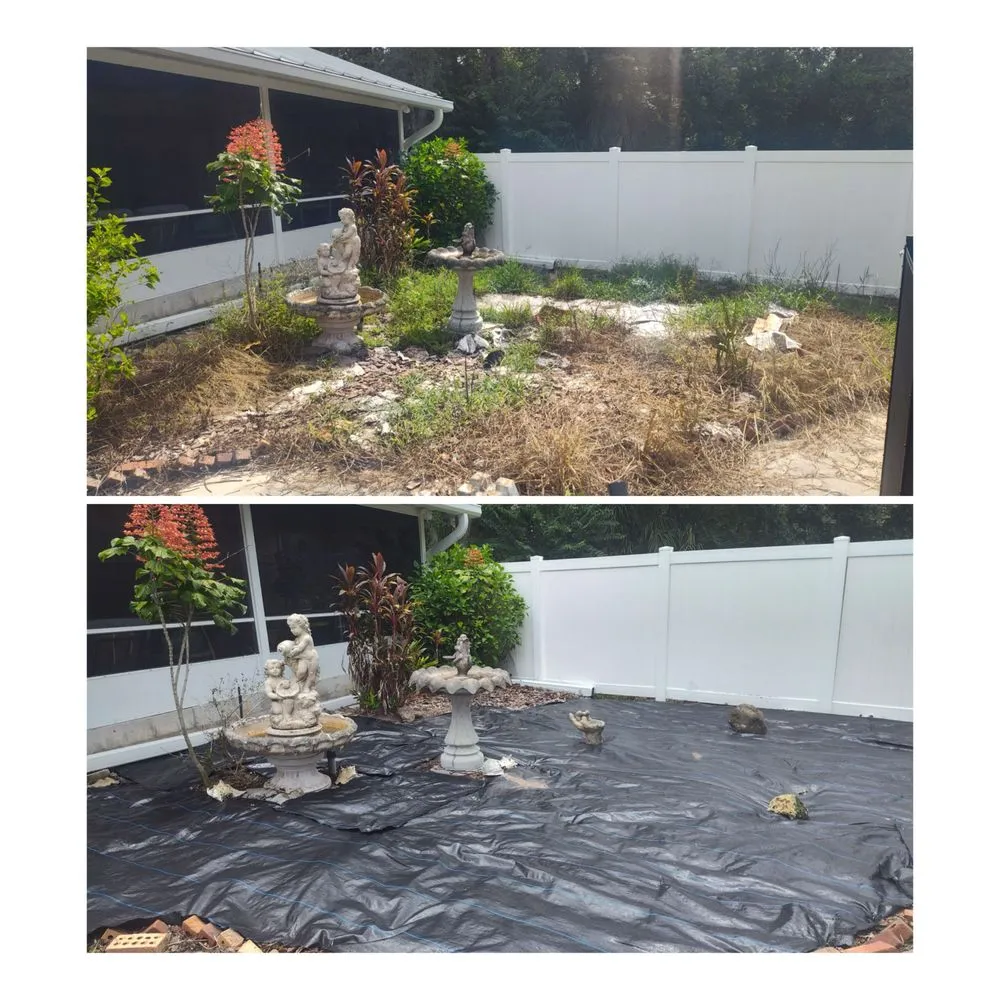 Professional outdoor landscaping for year-round maintenance in Sanford, FL by Eman Pulls Weeds